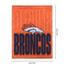Denver Broncos NFL Big Game Sherpa Lined Throw Blanket