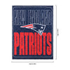 New England Patriots NFL Big Game Sherpa Lined Throw Blanket