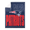 New England Patriots NFL Big Game Sherpa Lined Throw Blanket
