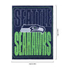 Seattle Seahawks NFL Big Game Sherpa Lined Throw Blanket