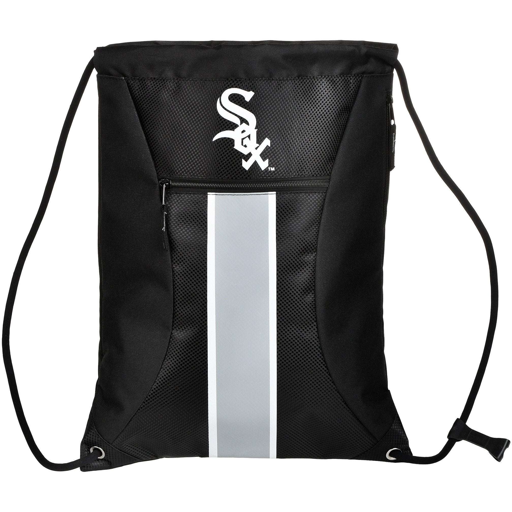 Chicago White Sox MLB Big Stripe Zipper Drawstring Backpack