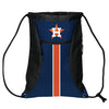Houston Astros MLB Big Stripe Zipper Drawstring Backpack