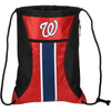 Washington Nationals MLB Big Stripe Zipper Drawstring Backpack