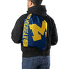Michigan Wolverines NCAA Big Logo Drawstring Backpack