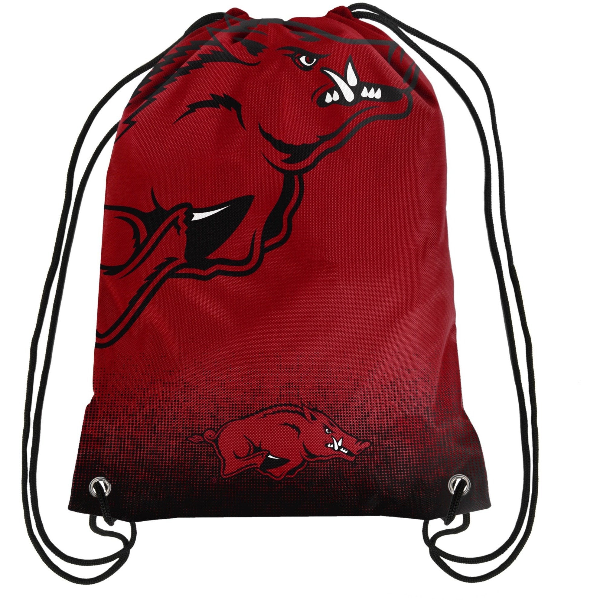 Arkanas Backpack Arkansas Razorbacks NCAA Gradient Drawstring Backpack