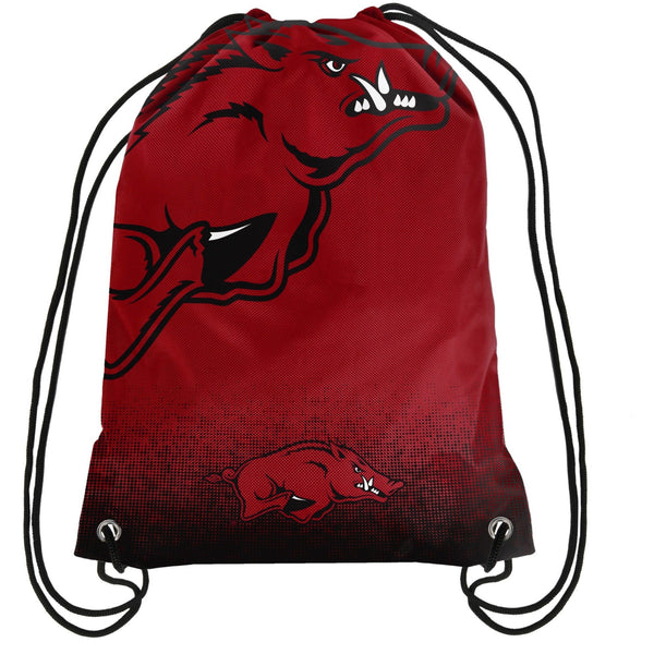 Arkansas Razorback Backpack Arkansas Razorbacks NCAA Gradient Drawstring Backpack