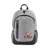LSU Tigers NCAA Heather Grey Bold Color Backpack