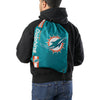 Miami Dolphins NFL Big Logo Drawstring Backpack