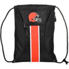 Cleveland Browns NFL Big Stripe Zipper Drawstring Backpack