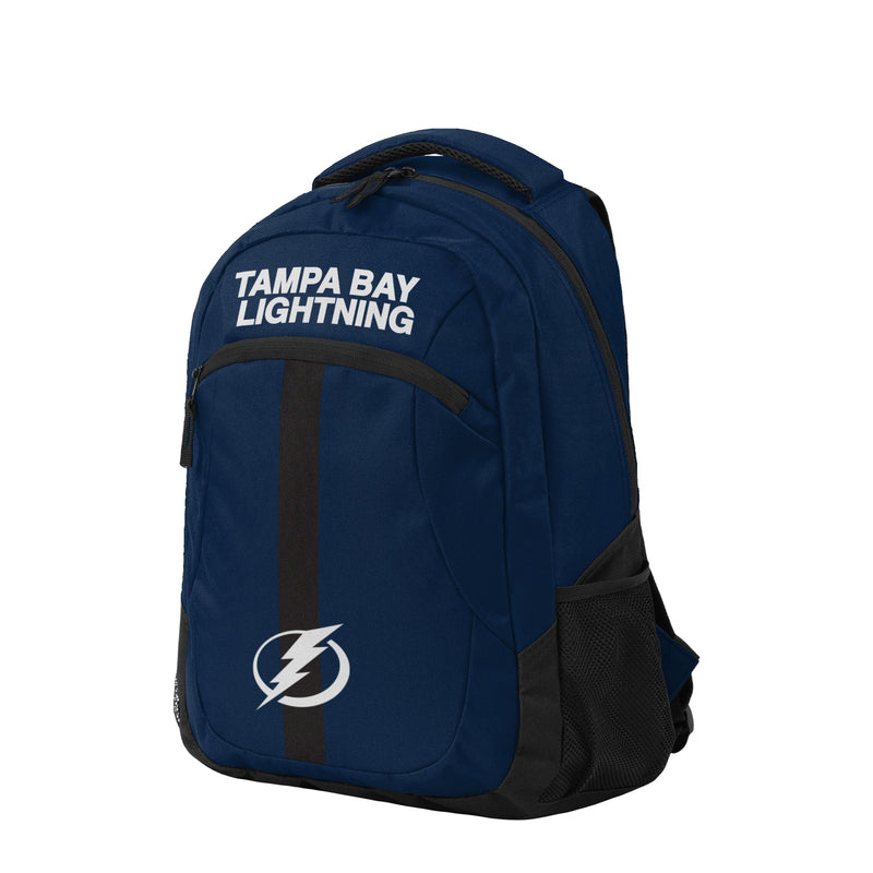 Tampa Bay Lightning Stanley Cup Back to Back Champions Laptop Backpack Navy  Trim