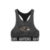 Baltimore Ravens NFL Womens Team Color Static Sports Bra