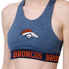 Denver Broncos NFL Womens Team Color Static Sports Bra