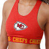 Kansas City Chiefs NFL Womens Team Color Static Sports Bra