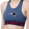 New England Patriots NFL Womens Team Color Static Sports Bra