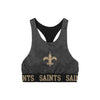 New Orleans Saints NFL Womens Team Color Static Sports Bra