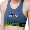 Seattle Seahawks NFL Womens Team Color Static Sports Bra