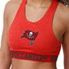 Tampa Bay Buccaneers NFL Womens Team Color Static Sports Bra
