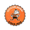 Cleveland Browns NFL Retro Bottle Cap Wall Sign