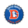 Denver Broncos NFL Retro Bottle Cap Wall Sign