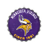 Minnesota Vikings NFL Retro Bottle Cap Wall Sign