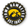 Iowa Hawkeyes NCAA Bottle Cap Wall Sign