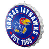 Kansas Jayhawks NCAA Bottle Cap Wall Sign