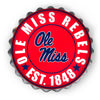 Ole Miss Rebels NCAA Bottle Cap Wall Sign