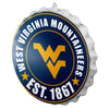 West Virginia Mountaineers NCAA Bottle Cap Wall Sign