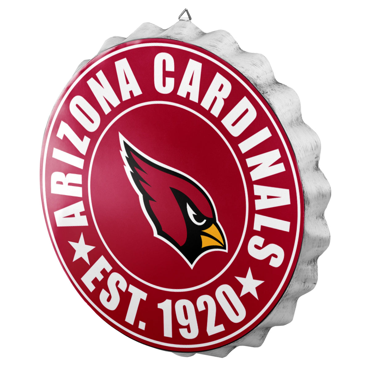 Arizona Cardinals NFL Bottle Cap Wall Sign