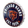 Chicago Bears NFL Bottle Cap Wall Sign