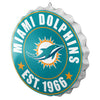 Miami Dolphins NFL Bottle Cap Wall Sign