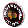 Chicago Blackhawks NHL Bottle Cap Wall Sign
