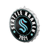Seattle Kraken NHL Bottle Cap Wall Sign