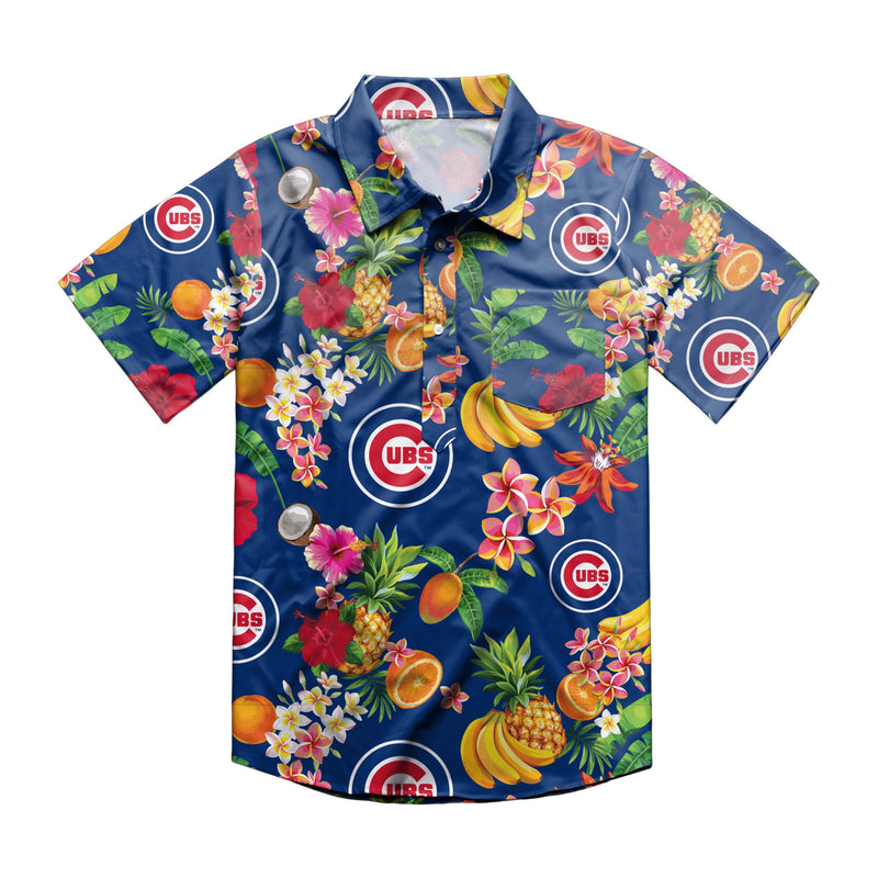 Chicago Cubs MLB Fruit Flair Mens Short Sleeve Polo Shirt