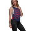 Chicago Cubs MLB Womens Side-Tie Sleeveless Top