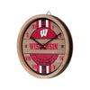 Wisconsin Badgers NCAA Barrel Wall Clock