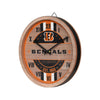 Cincinnati Bengals NFL Barrel Wall Clock