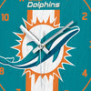 Miami Dolphins NFL Team Stripe Clock
