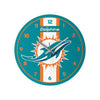 Miami Dolphins NFL Team Stripe Clock