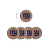New York Giants NFL 5 Pack Barrel Coaster Set