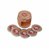 San Francisco 49ers NFL 5 Pack Barrel Coaster Set