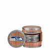 Seattle Seahawks NFL 5 Pack Barrel Coaster Set