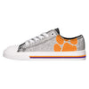 Clemson Tigers NCAA Womens Glitter Low Top Canvas Shoes