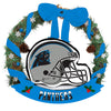 Carolina Panthers NFL 20" Holiday Helmet Door Wreath