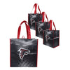 Atlanta Falcons NFL 4 Pack Reusable Shopping Bag
