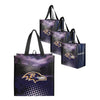 Baltimore Ravens NFL 4 Pack Reusable Shopping Bags