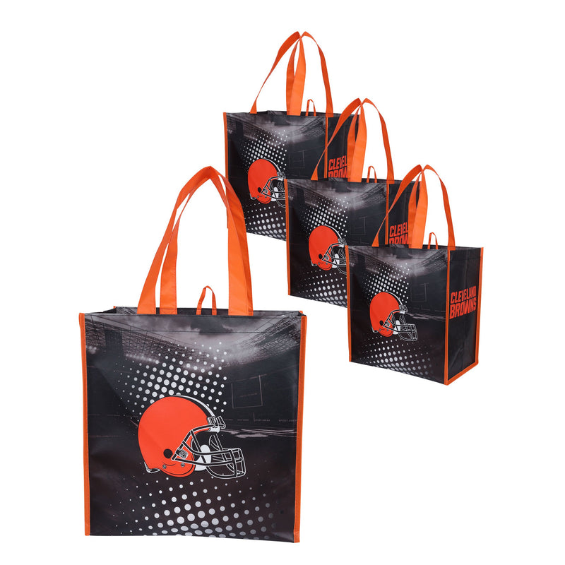 Cleveland Browns NFL 4 Pack Reusable Shopping Bag