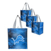 Detroit Lions NFL 4 Pack Reusable Shopping Bag
