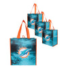 Miami Dolphins NFL 4 Pack Reusable Shopping Bag