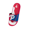 Philadelphia Phillies MLB Mens Colorblock Big Logo Gel Slide